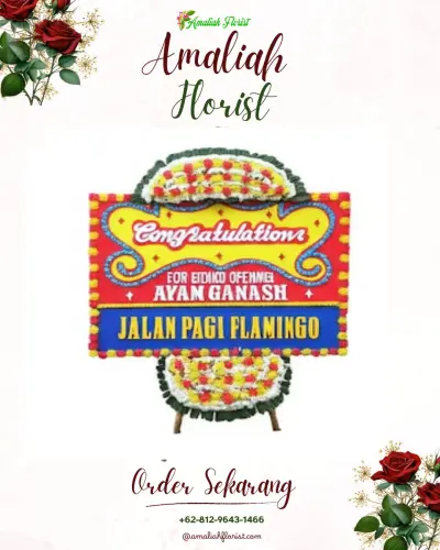 Bunga Papan Congratulation di Tlogomulyo